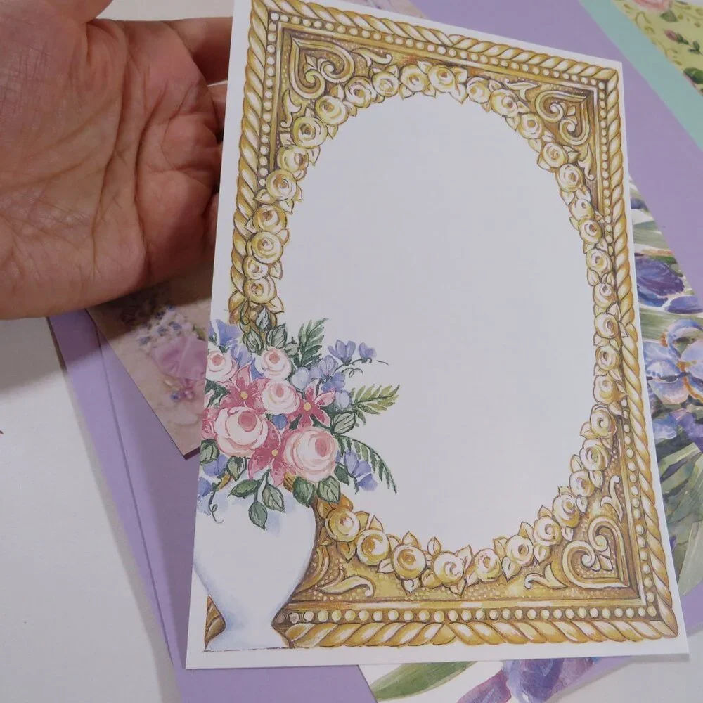 Scrapbook purples vintage